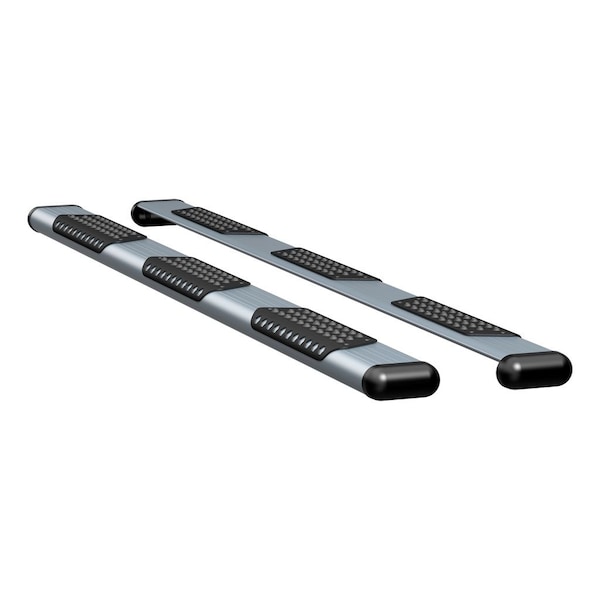 O-MEGA II 6IN OVAL STEPS SILVER POWDER COAT